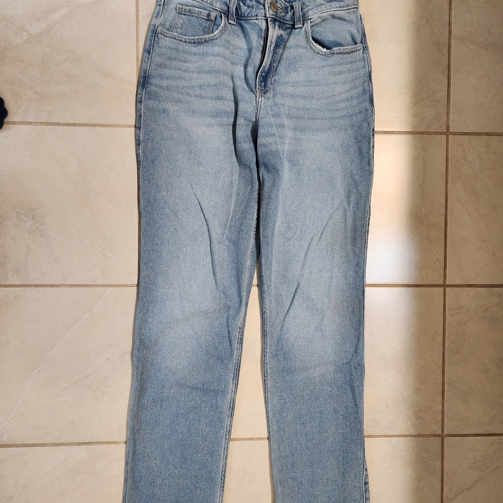 Hollister Light Blue Curvy Straight Leg Jeans Size 27 Long
